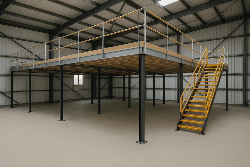 Industrial Mezzanine Floor - Smart Space Solutions for Commercial Settings - Photo №1 Industrial Mezzanine Floor - Smart Space Solutions for Commercial Settings