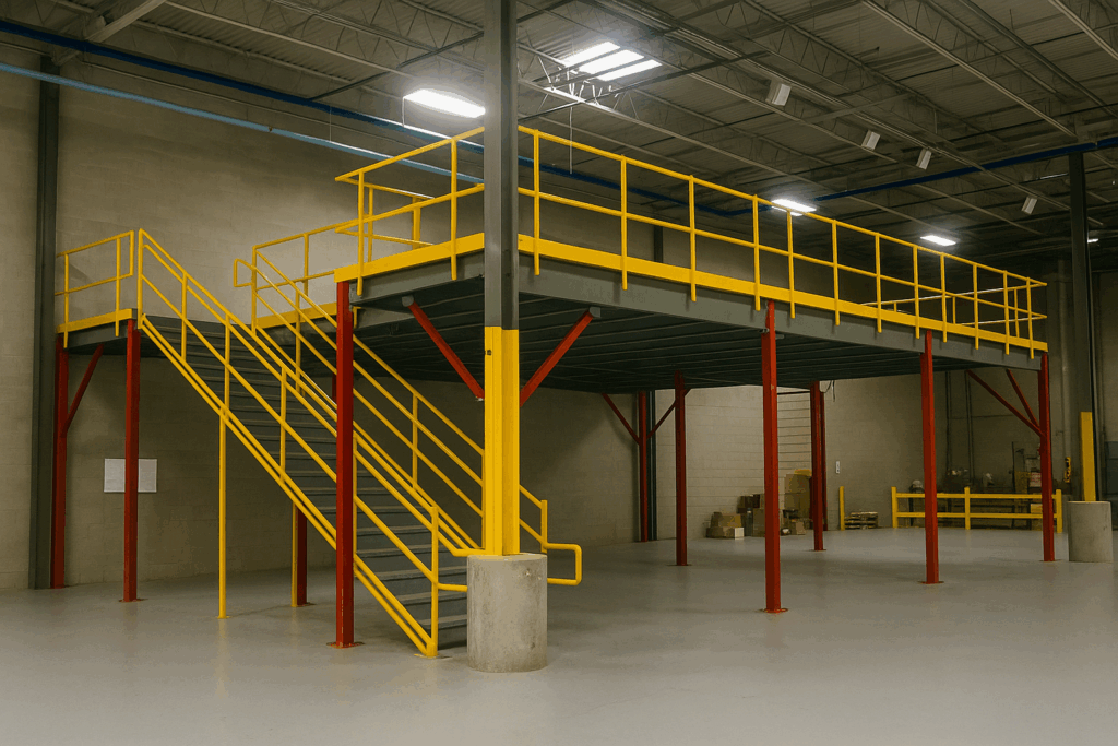 Mezzanine solution for commercial spaces- Kova Interiors