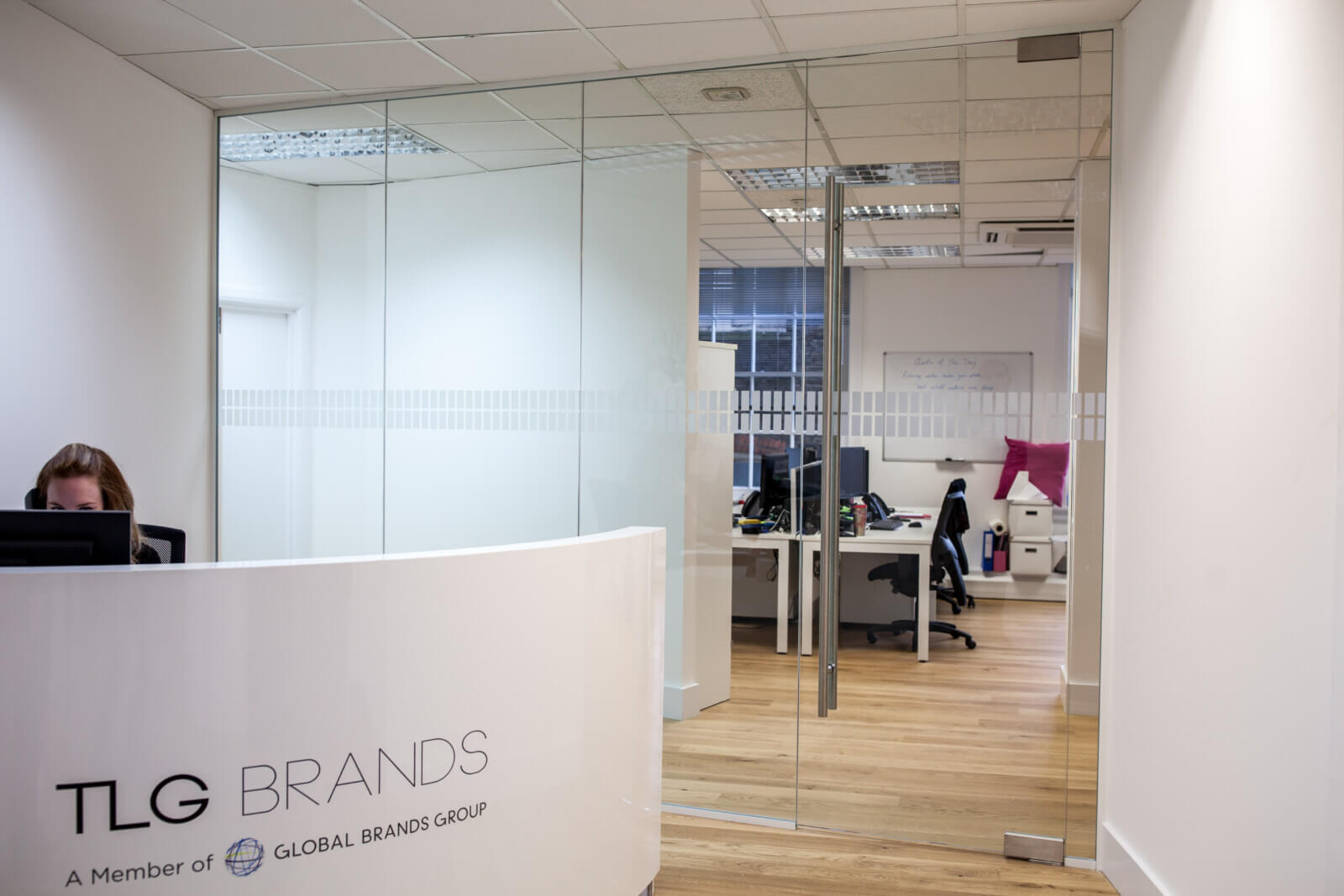 TGLG Brands - Space planning, interior design, full office fit-out, partitioning (glass and solid)